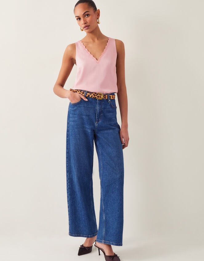 Heidi Satin Cami Top Pink