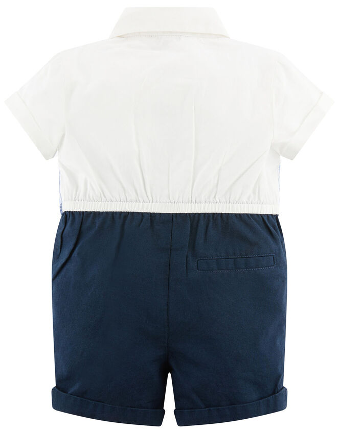 Newborn Smart Dungarees Set , Blue (BLUE), large