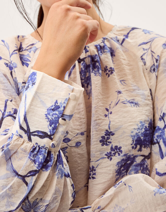 Jada Floral Print Blouse Pink