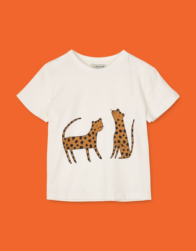 Liewood Apia Leopard Print Top, Cream (CREAM), large