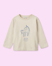 Liewood Unicorn Print Long Sleeve Top, Ivory (IVORY), large