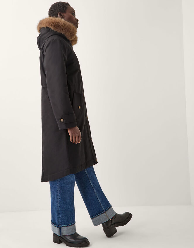 Paula Faux Fur Parka, Black (BLACK), large