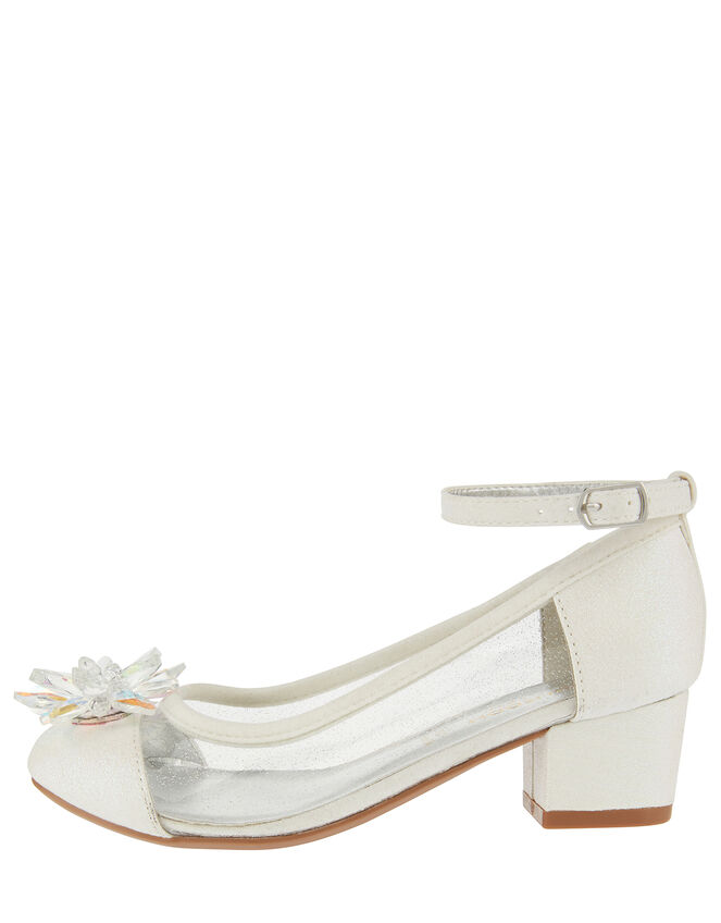 Sparkle Crystal Princess Shoes, Ivory (IVORY), large
