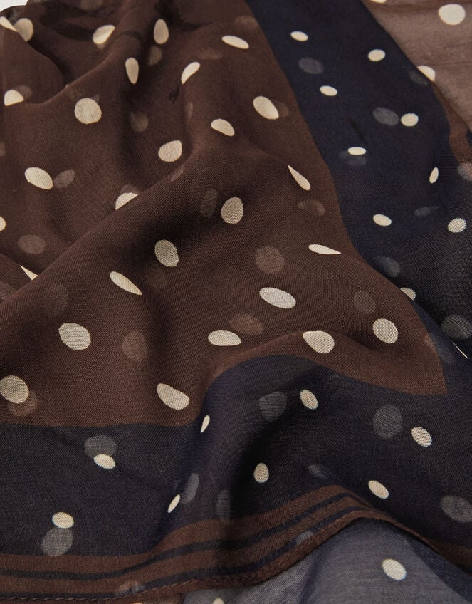 Polka Dot Square Scarf, , large