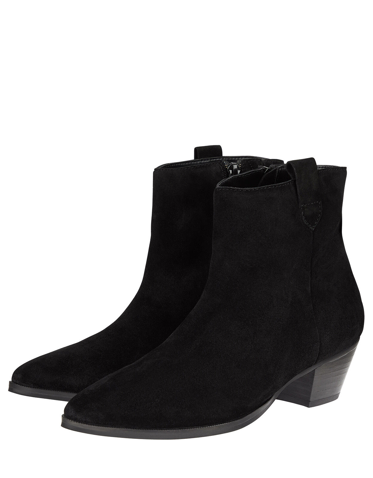 Womens black suede ankle boots uk clearance