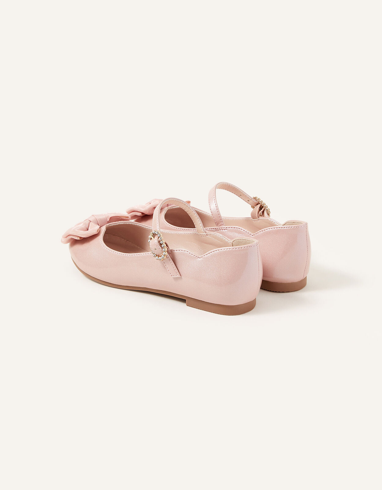 Kali Patent Ballerina Flats Pink | Girls' Flat Shoes | Monsoon UK.