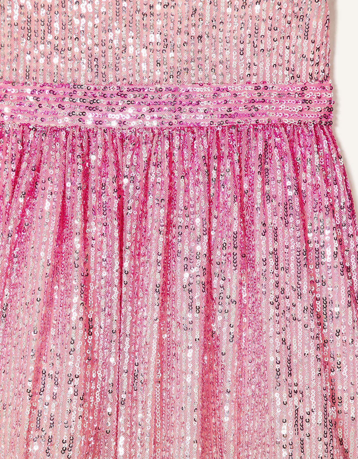 pink ombre sequin dress