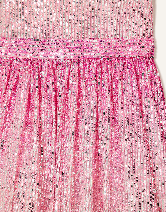 Ombre Sequin Dress Pink | Girls' Dresses | Monsoon UK.