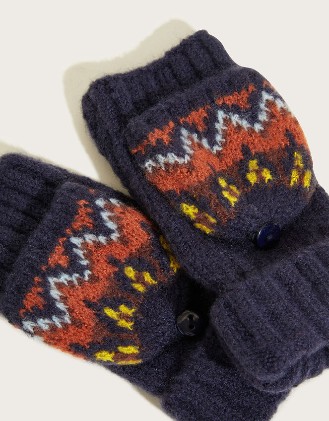 Jameson Fair Isle Knitted Gloves, Multi (MULTI), large