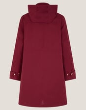 Ada Packable Hood Raincoat, Red (BURGUNDY), large