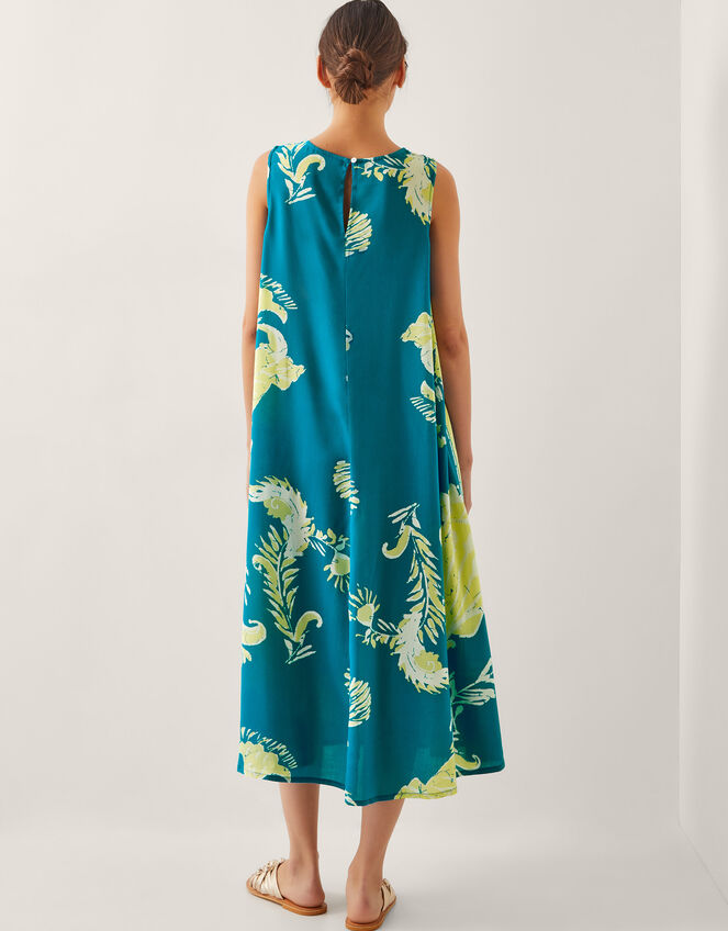 Amisha Tunic Midi Dress, Teal (TEAL), large