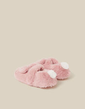 Fluffy Bunny Slippers , Pink (PINK), large