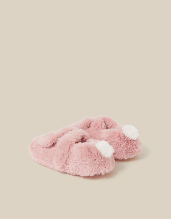 Fluffy Bunny Slippers , Pink (PINK), large