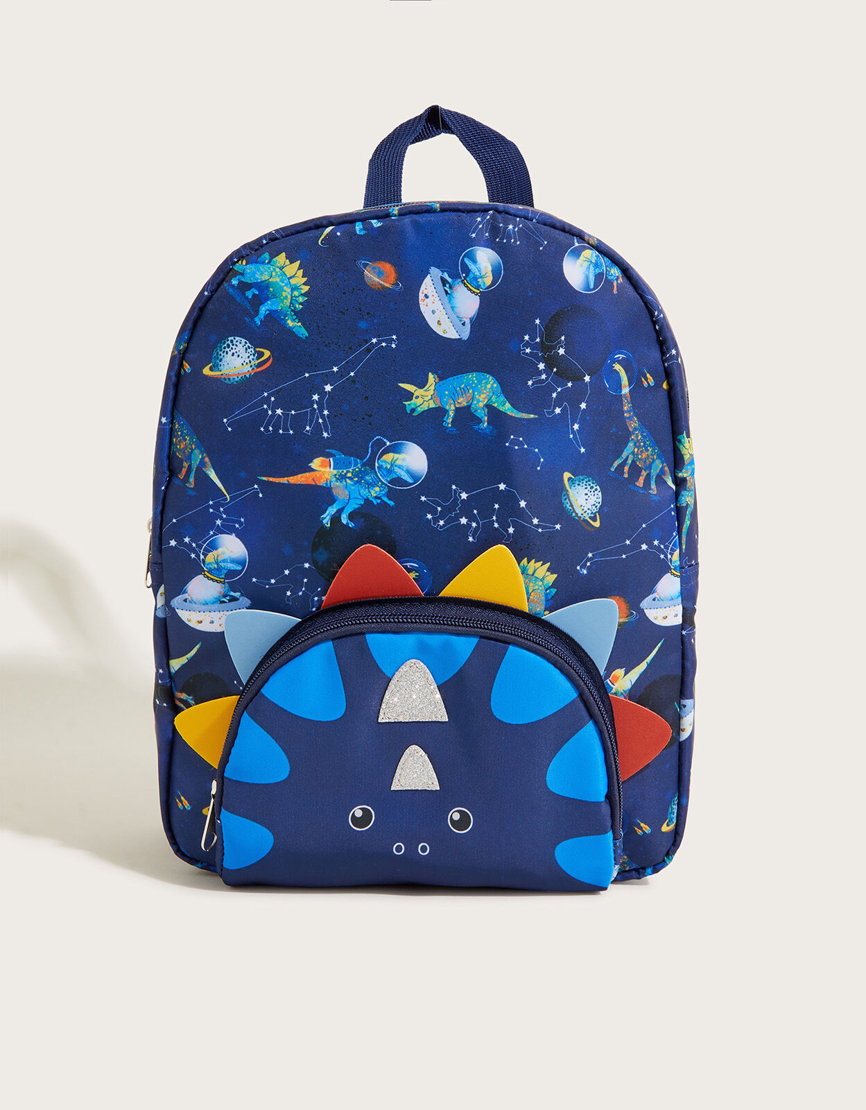 Blue dinosaur backpack discount