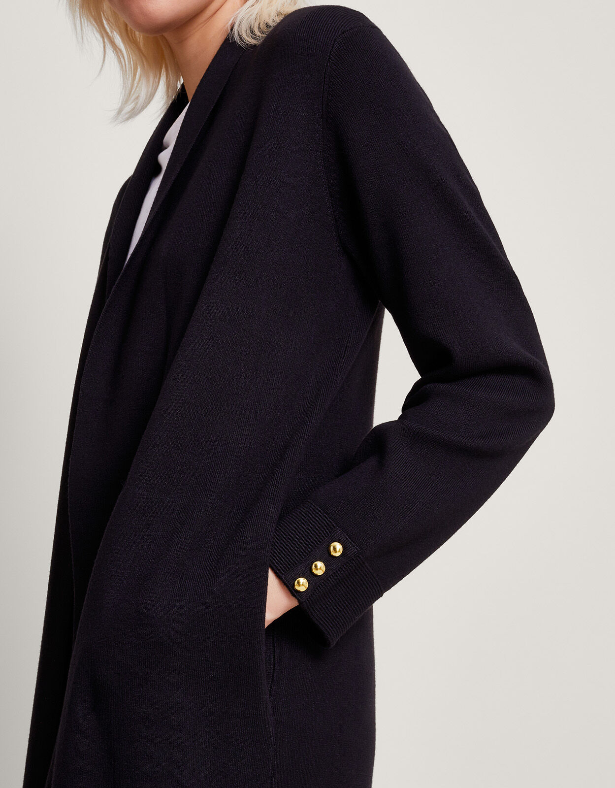 Womens online black coatigan