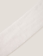 30 Denier Semi-Sheer Bow Tights, White (WHITE), large