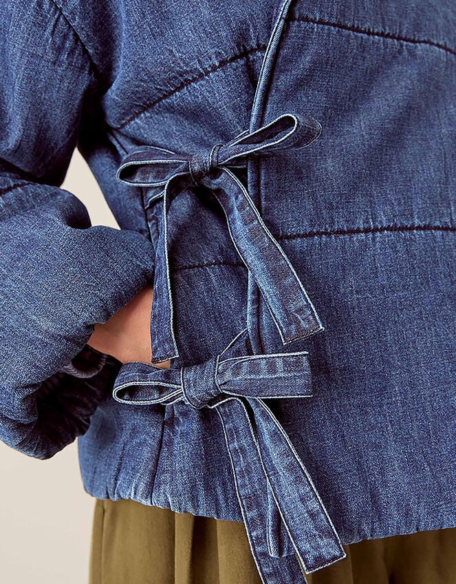 East Reyna Denim Padded Jacket, Blue (INDIGO), large