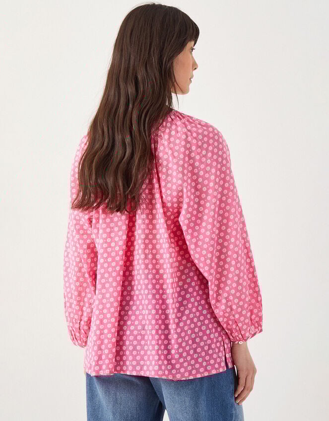 East Millie Floral Blouse, Orange (PEACH), large