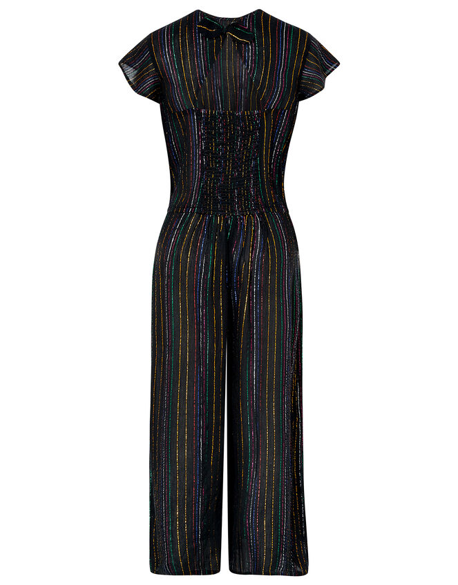 Rayne Sparkle Wide-Leg Jumpsuit, Black (BLACK), large