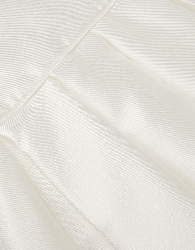 Isabella Short Sleeve Pearl-Embellished Dress, Ivory (IVORY), large