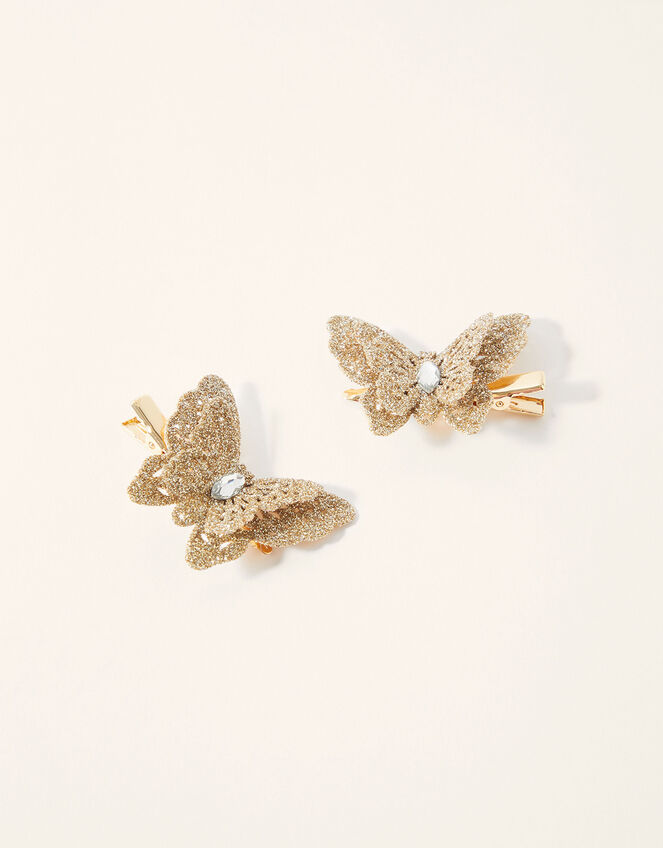 Glitter Butterfly Hair Clip Twinset, , large