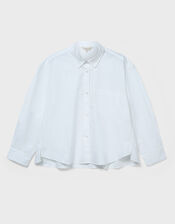 East Layla Floral Print Cotton Shirt, White (WHITE), large