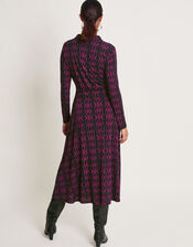 Gable Geometric Print Dress, Pink (PINK), large