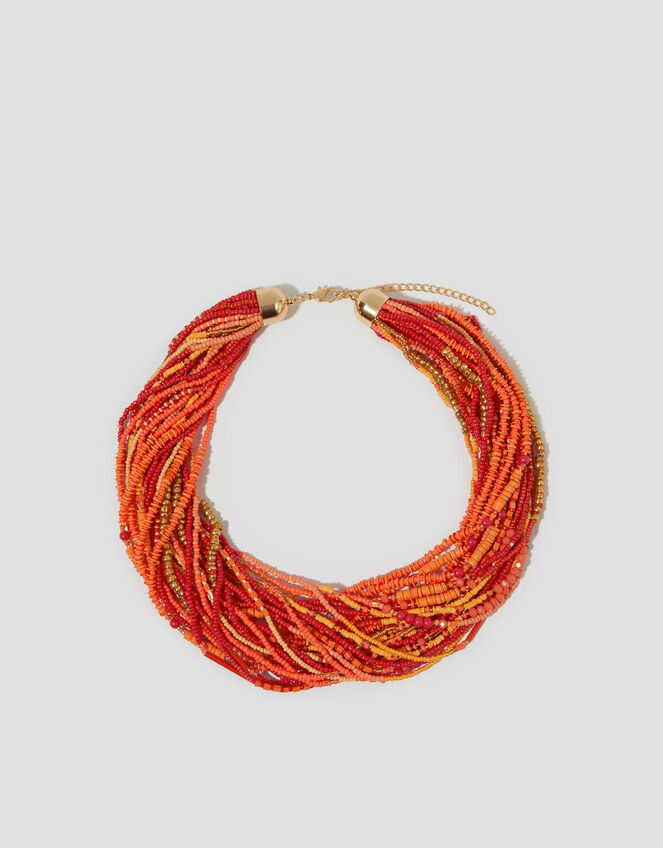 Multi-Strand Beaded Necklace, , large