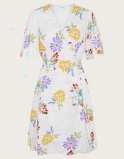 Sandie Floral Dress, Ivory (IVORY), large