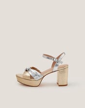 Sophie Mixed Metallic Platform Heels, Multi (MULTI), large