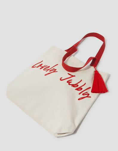 Lovely Jubbly Canvas Tote Bag, , large