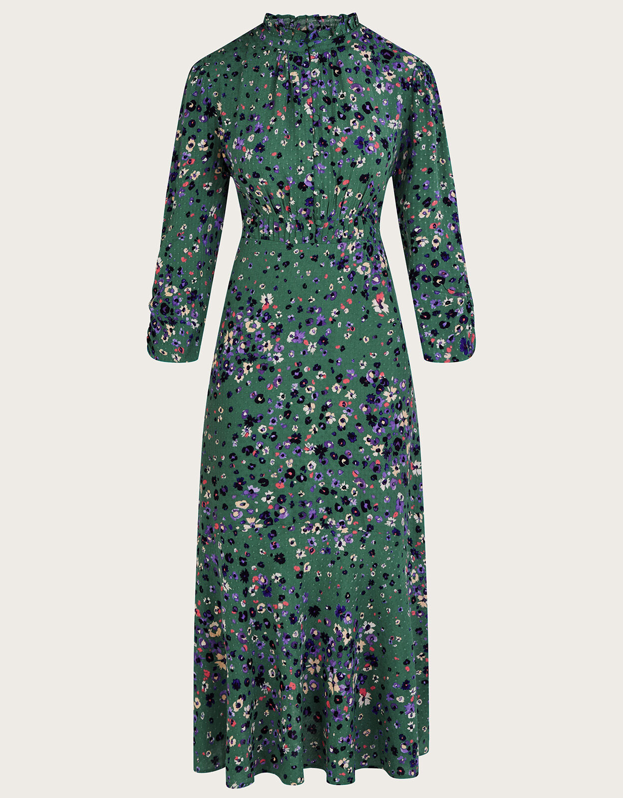 Blossom Print Shirt Dress with LENZING ECOVERO Green