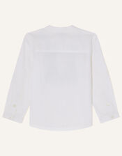 Kurta Embroidered Shirt, Ivory (IVORY), large