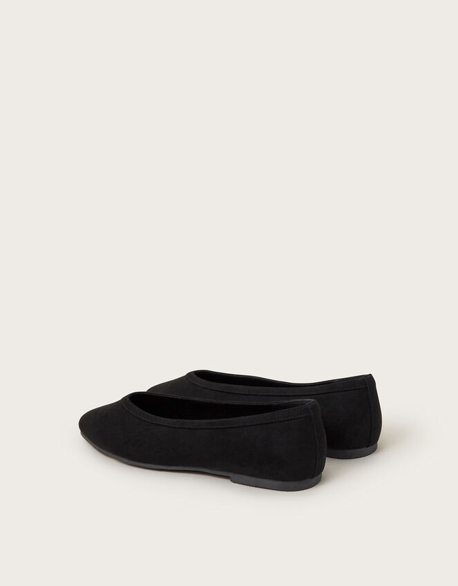 Tori Suedette Ballet Flats, Black (BLACK), large
