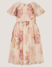 Leila Floral Sequin Party Dress, Multi (MULTI), large