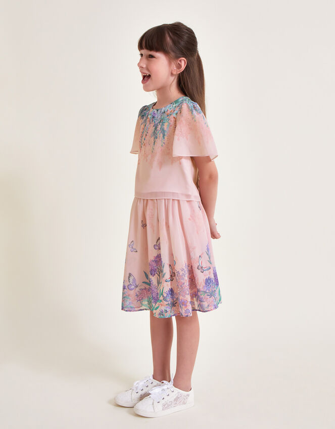 Alium Botanical Top and Skirt Set, Pink (PINK), large