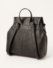 Multi-Zip Leather Backpack, , large