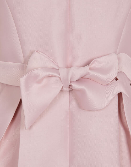 Duchess Twill Bardot Prom Dress, Pink (PINK), large