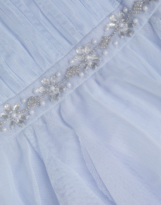 Baby Pennie Mesh Party Dress, Blue (PALE BLUE), large