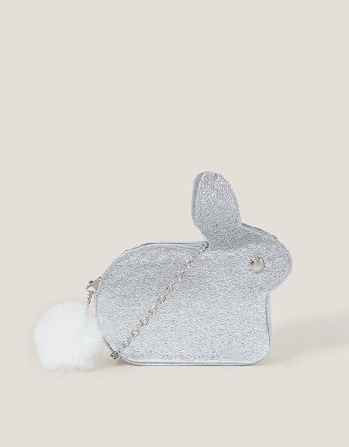 Faux Fur Pom-Pom Bunny Bag, , large