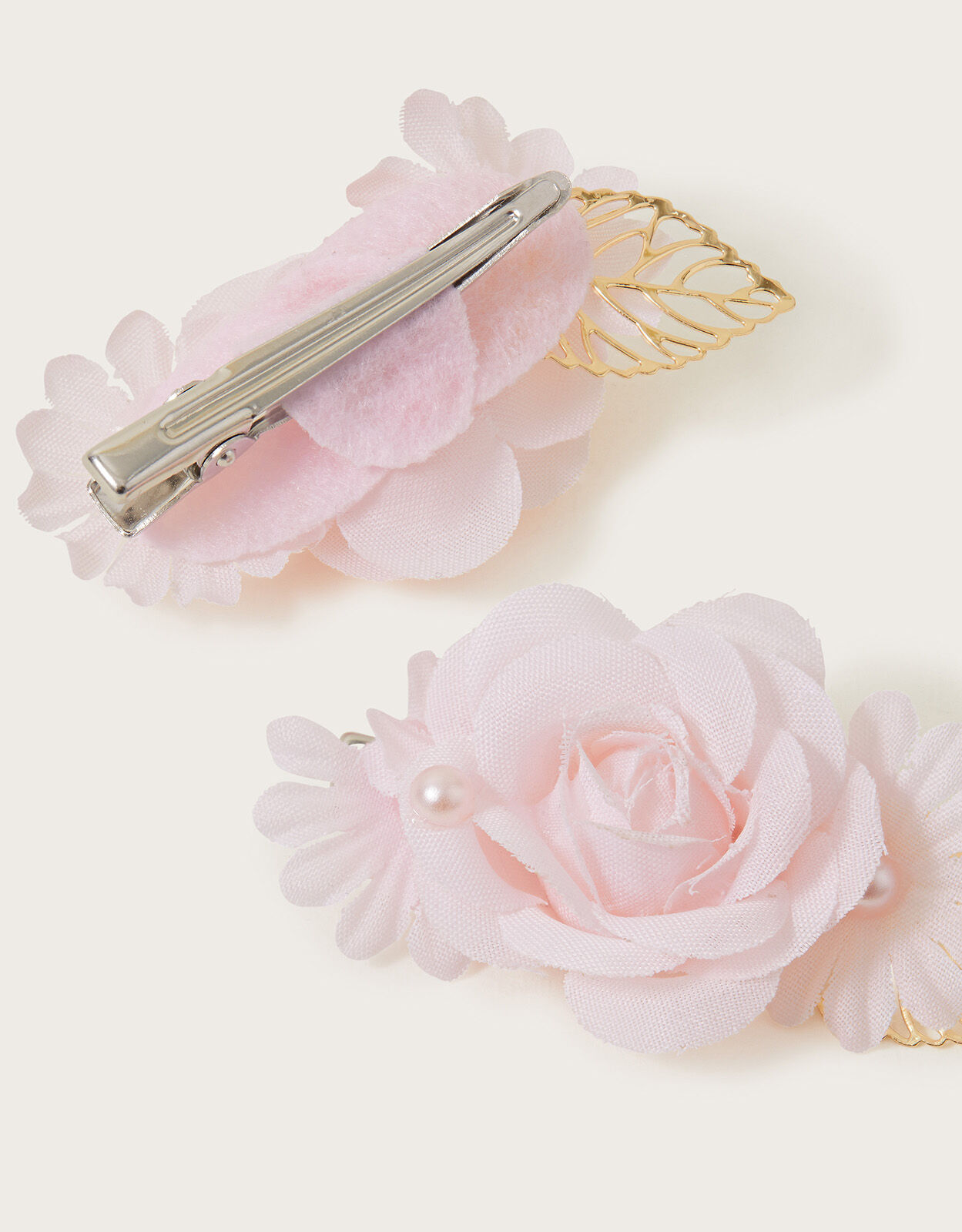 Light pink online flower hair clip