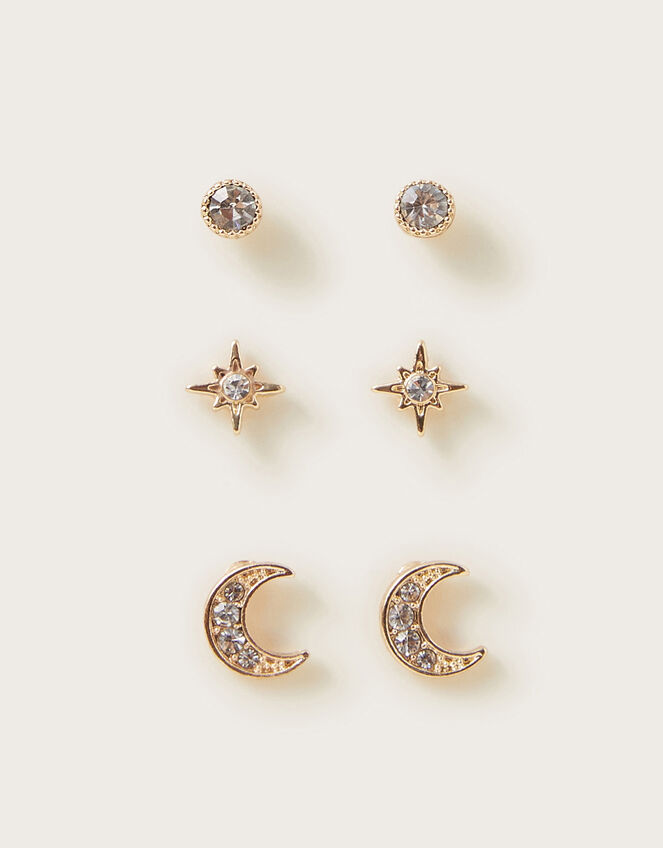 Celestial Earrings Set of Three, , large
