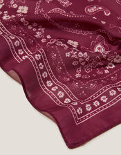 Mandy Tie Bandana, Red (BURGUNDY), large
