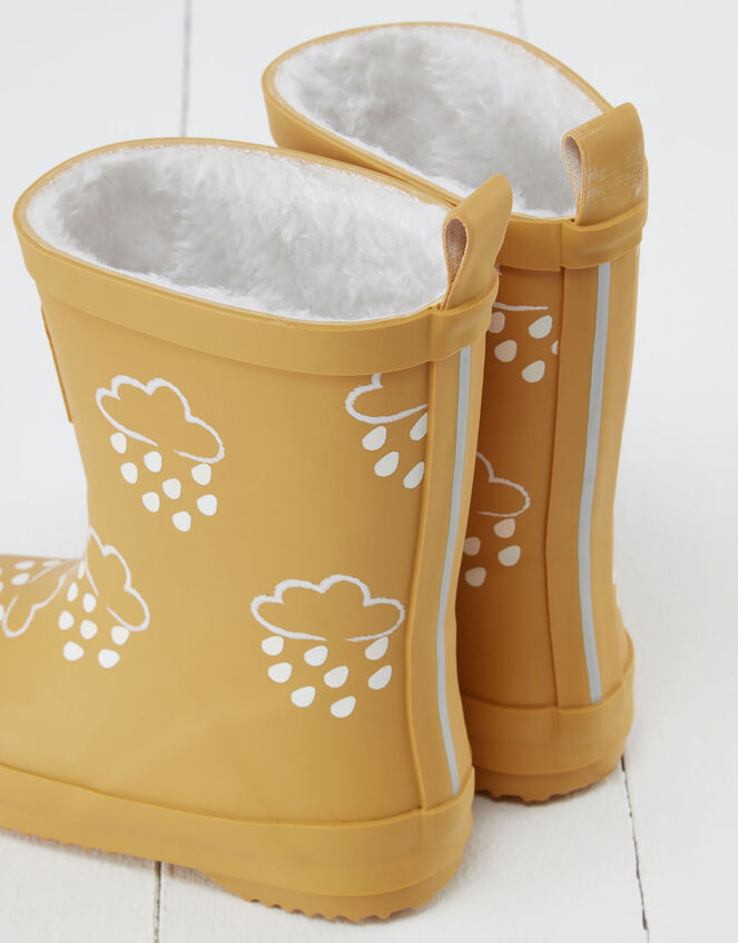 Grass and Air Colour-Revealing Wellies, Yellow (OCHRE), large