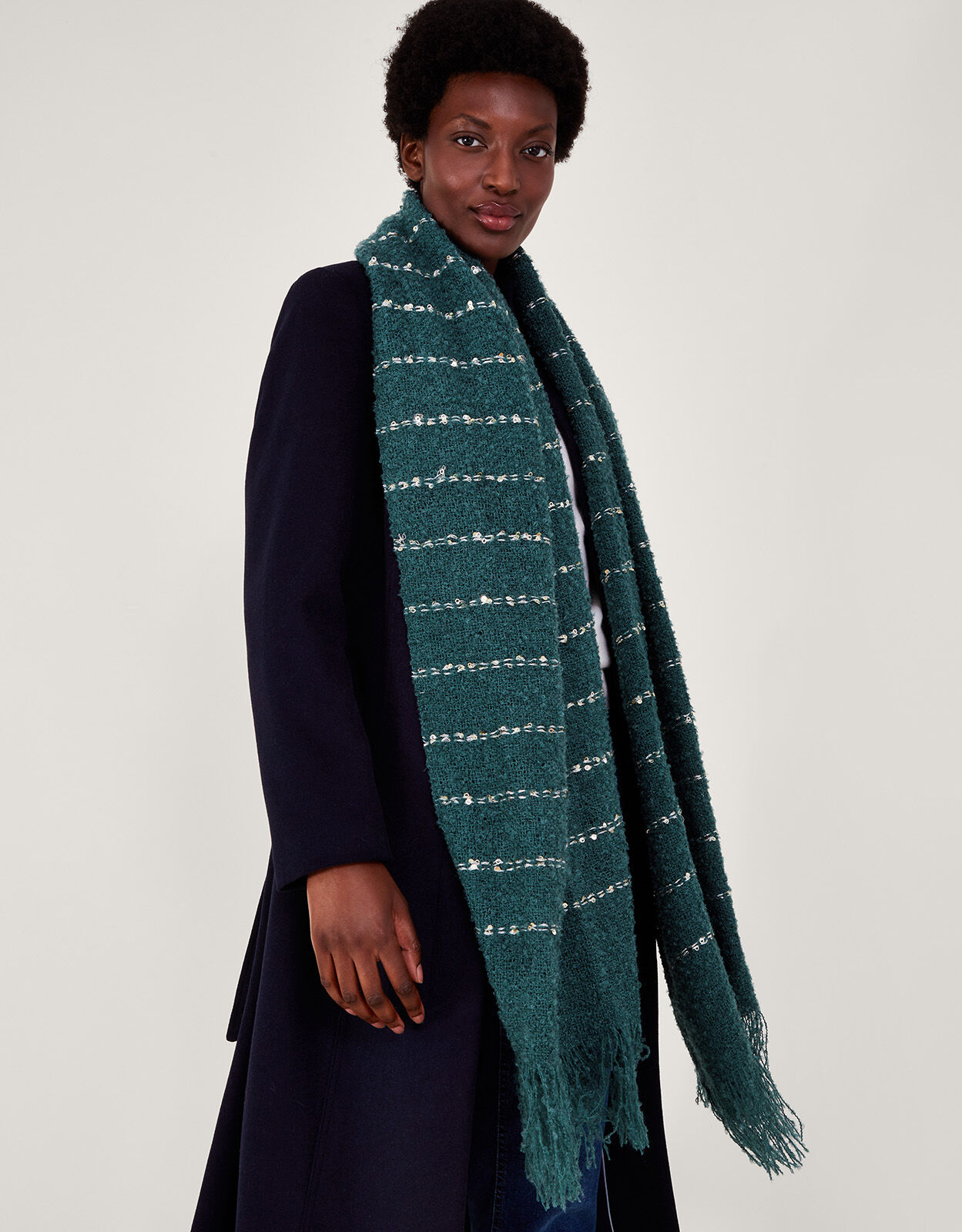 Sequin scarves top