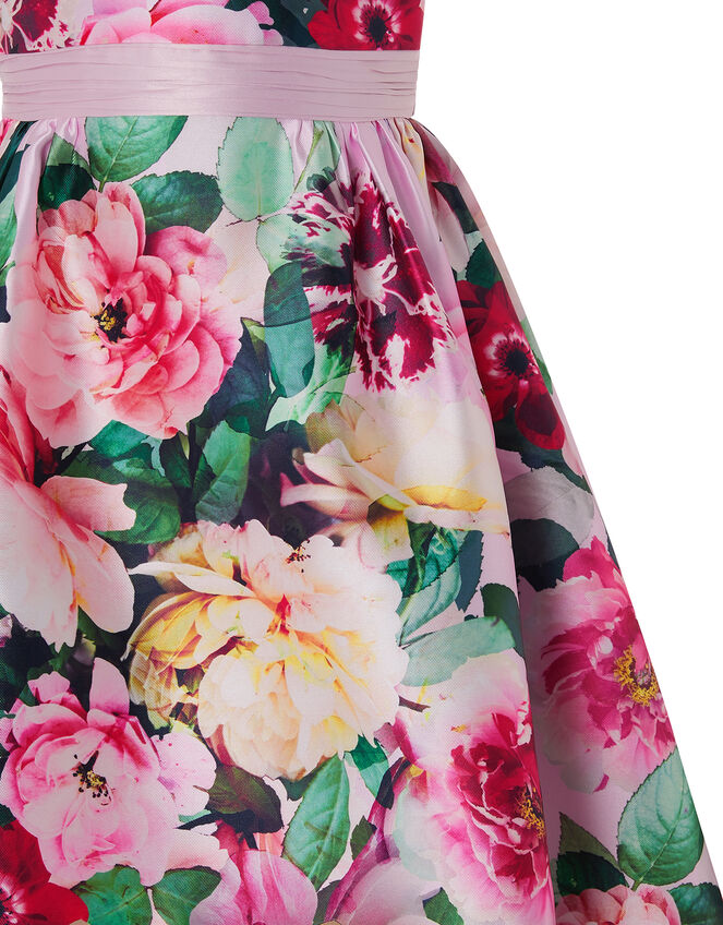 Belle Floral Print Scalloped Hem Dress, Pink (PINK), large