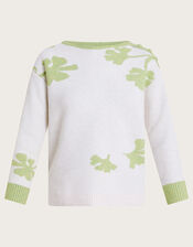 Pia Pattern Jumper, Ivory (IVORY), large