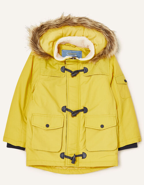 Duffle Parka Coat, Yellow (MUSTARD), large