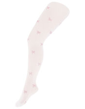 Girl Unicorn Glitter Tights, White (WHITE), large