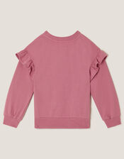 Sequin Santa Christmas Sweatshirt, Pink (PINK), large